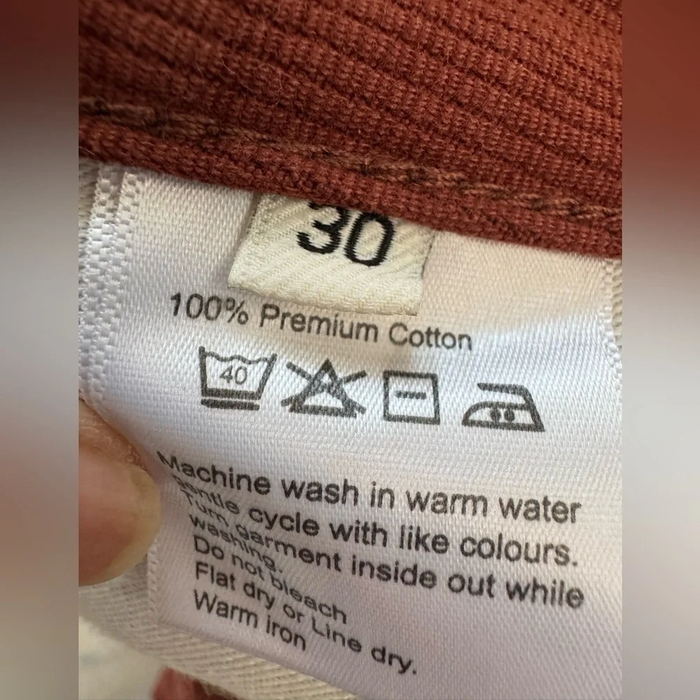 NWOT Spier & Mackay mens rust brown pants 30x31 brushed twill